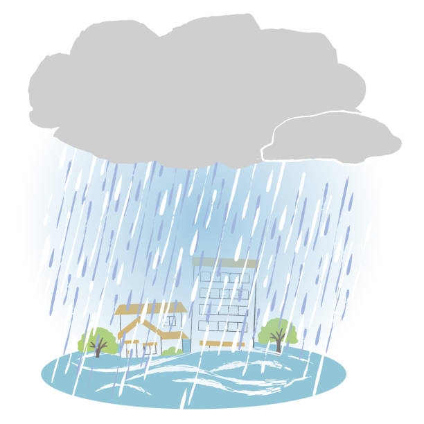 istock simple illustration of rainy season 1309920970