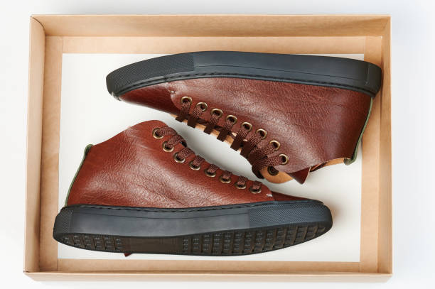 istock Modern brown leather casual shoes 1309922329
