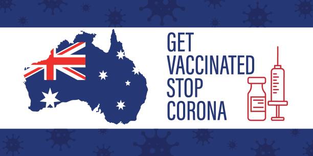 istock vaccination time, healthcare concept background, banner. Coronavirus Concept With    australian  Flag. 1309922904