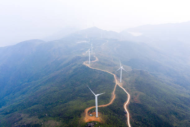 istock Large areas of wind power in the mountains 1309925069