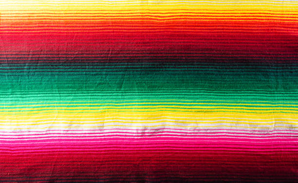 istock Cinco de mayo background decorated image made from mexican blanket stripes or poncho serape background. 1309925609