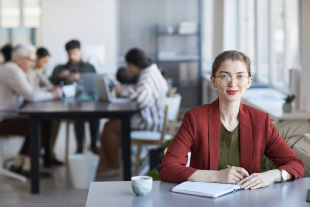 istock Young Businesswoman in Red 1309928257