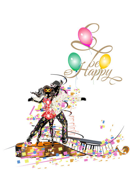 Silhouettes of a beautiful romantic couple in passionate Latin American dances with a heart. Silhouettes of a beautiful romantic couple in passionate Latin American dances with a heart. Salsa festival. Hand drawn poster background. reggaeton dance stock illustrations