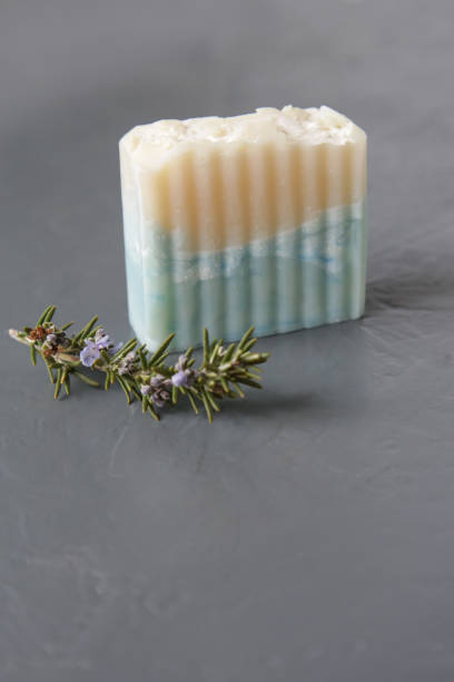 istock Natural handmade soap bar or solid shampoo. Package -free, zero-waste organic cosmetic. 1309936011