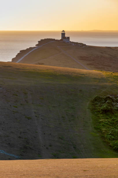 phare de belle tout sur le parc national de south downs - tout photos et images de collection