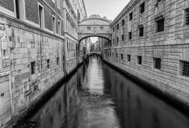Left side is a Doges palace, right side is a prison. This bridge is last chance to view city for prisoners.