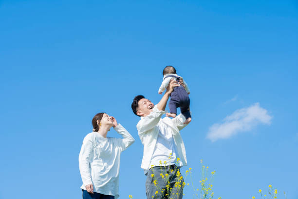 istock Parents holding their baby high 1309940386