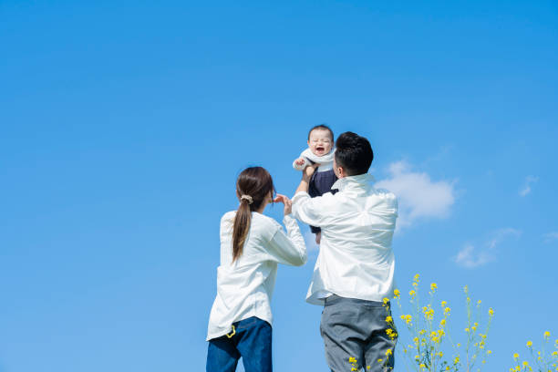 istock Parents holding their baby high 1309940449