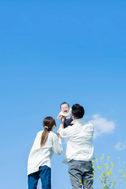 istock Parents holding their baby high 1309940494