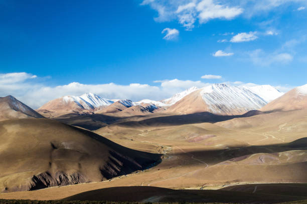 istock Snow covered mountains soaring from altiplano in Bolivia 1309949954