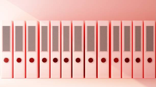 istock row of pink office folders 1309951070