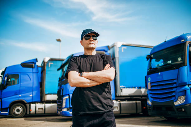 istock Professional truck driver 1309951351