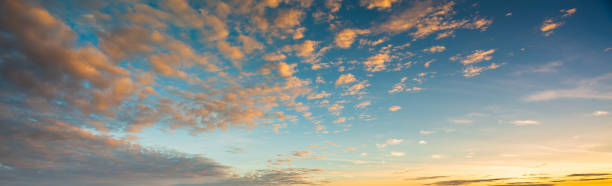 istock Seamless cloudy blue sky hdri panorama 360 degrees angle view with zenith and beautiful clouds for use in 3d graphics or game development as sky dome or edit drone shot 1309960790