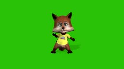 Cartoon Fox Dancing Green Screen Isolated Chroma Key Stock Video - Download  Video Clip Now - iStock