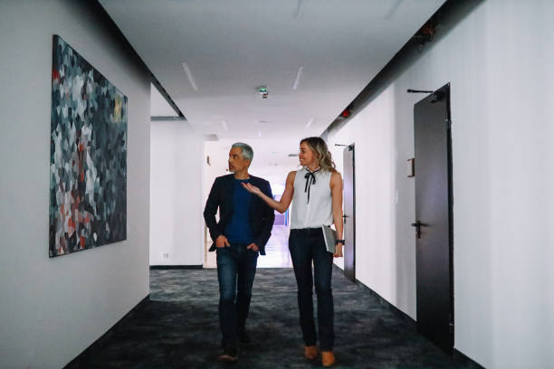 istock Looking at the artwork in the gallery space 1309970520
