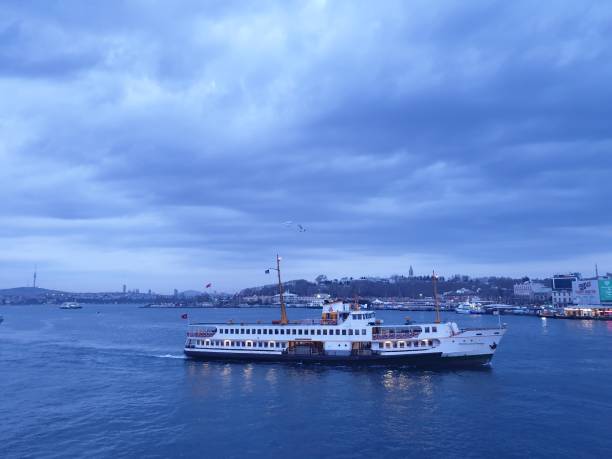 istock İstanbul Bosphorus Silhouette with Ferries 1309971348