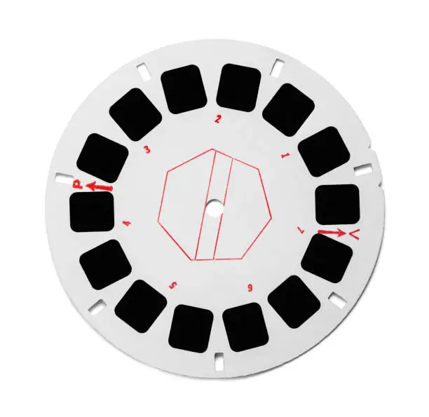 Round View Master Photo Film Reel Cut Out.