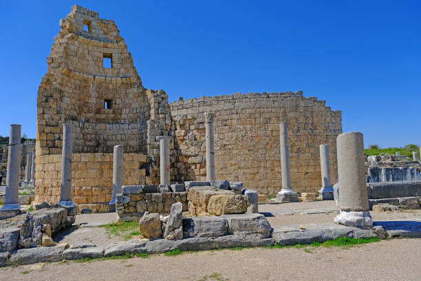 istock Columns of Agora in Archaic Perge. 1309981568