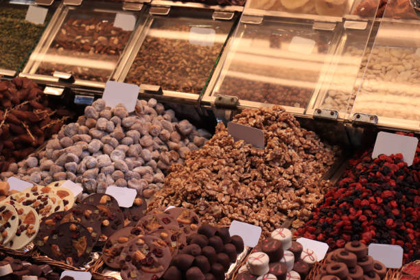 istock Chocolate pralines at a market 1309985435