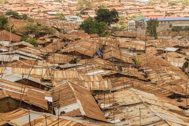 istock Kibera Slum Roof tops Horizon 1309988894