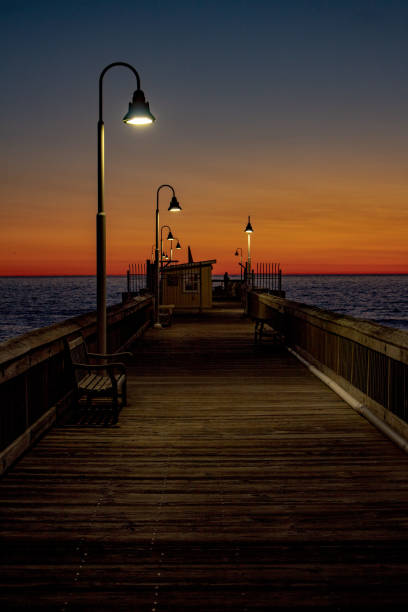 istock Sandbridge Pier in Virginia Beach at sunrise 1309990835