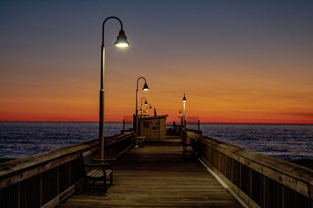 istock Sandbridge Pier in Virginia Beach at sunrise 1309990971