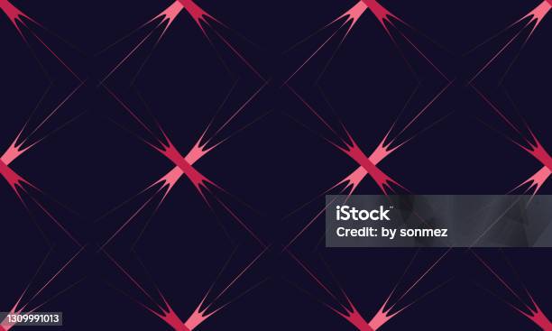 X Pattern Vector Image Vector Seamless Pattern Resembling Xshaped On Black Background Stock ...