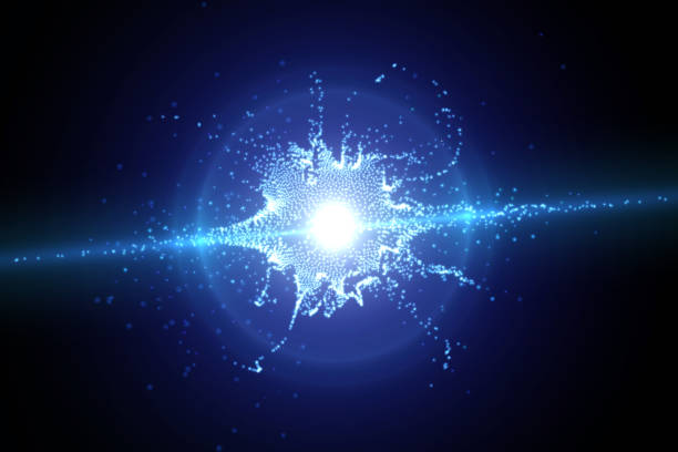Particle Collision Wallpaper Scientific Visualization Stock Photos,