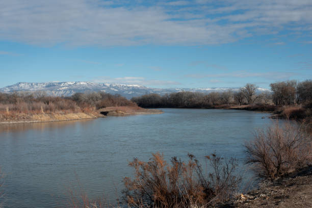 istock Colorado River with Grand Mesa in Background 1310004259