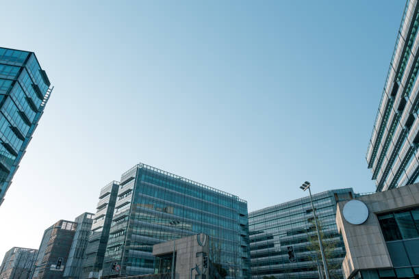 istock Office building in the blue sky 1310005411