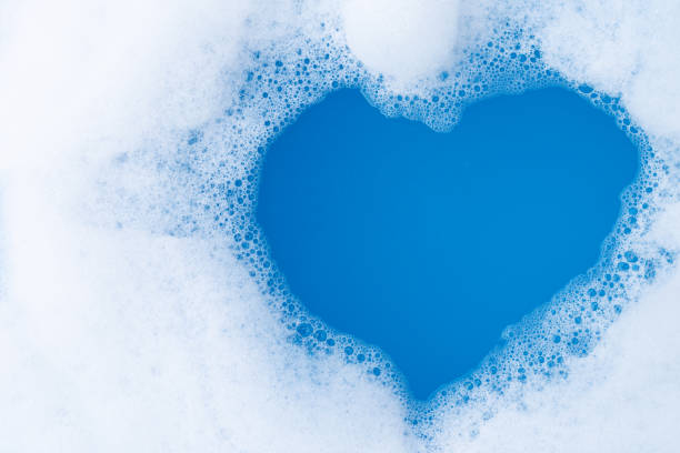 istock Frame made of detergent foam bubble. 1310005985