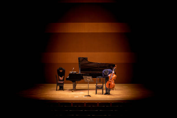 istock Musicians bowing after the play at classical music concert 1310006963