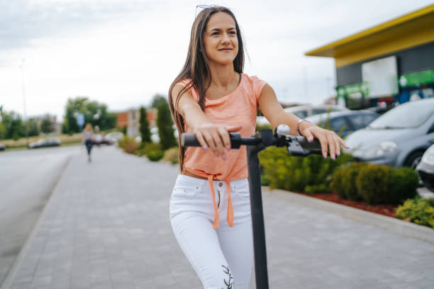 istock Go to shopping on my scooter 1310009231
