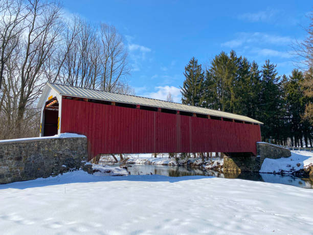 istock Forry's Mill Covered Bridge in Lancaster County, Pennsylvania 1310012498