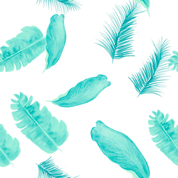 istock White Tropical Illustration. Indigo Seamless Design. Blue Pattern Art. Cobalt Banana Leaves. Azure Wallpaper Exotic. Navy Flora Illustration. Gray Decoration Foliage. 1310025724
