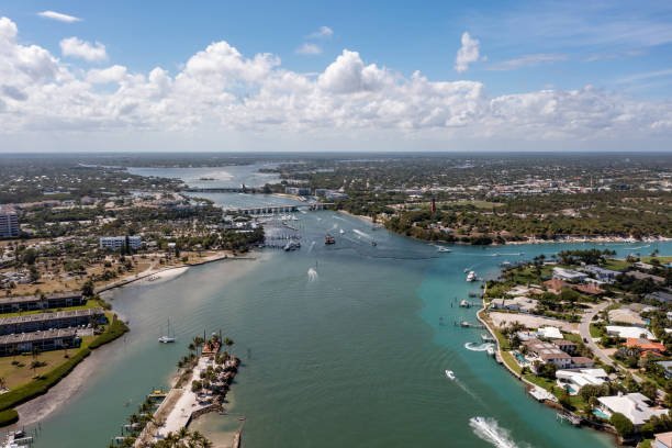 istock Jupiter Inlet shot with aerial drone 1310031156