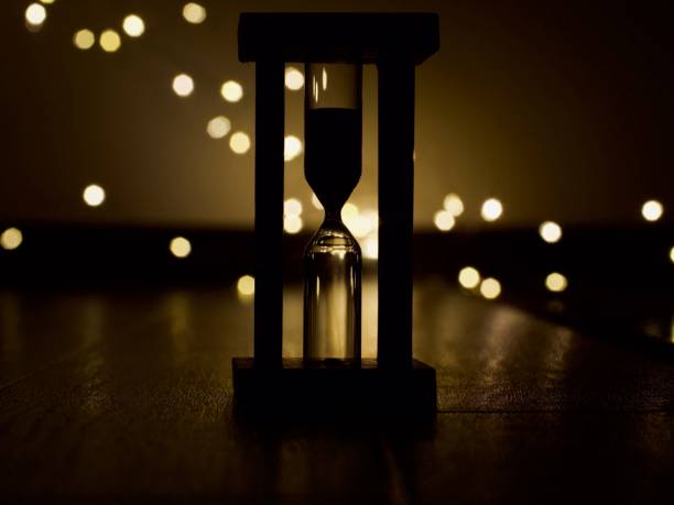 istock Golden time hourglass 1310038244