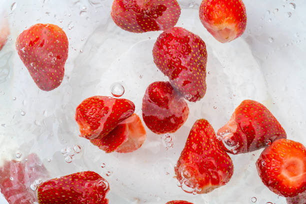 Ripe red strawberries