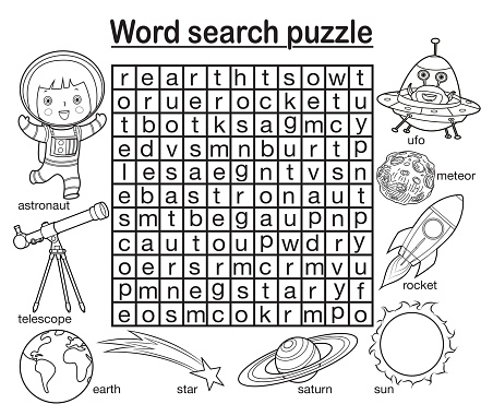 Vector Word search puzzle