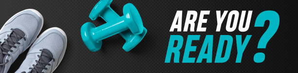 istock Motivational fitness header - Are you ready 1310052507