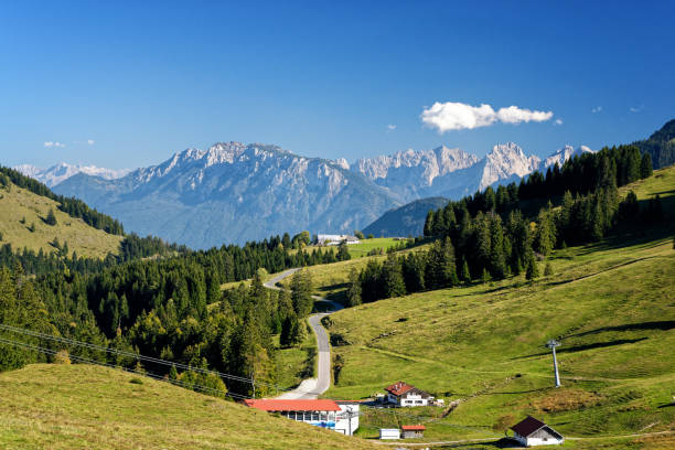 istock Panorama from the 'Sudelfeld' in the 'Mangfall' mountains, in the Bavarian Alps. 1310062329
