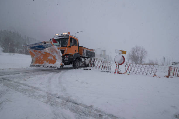 istock snow plow on country road 1310063481