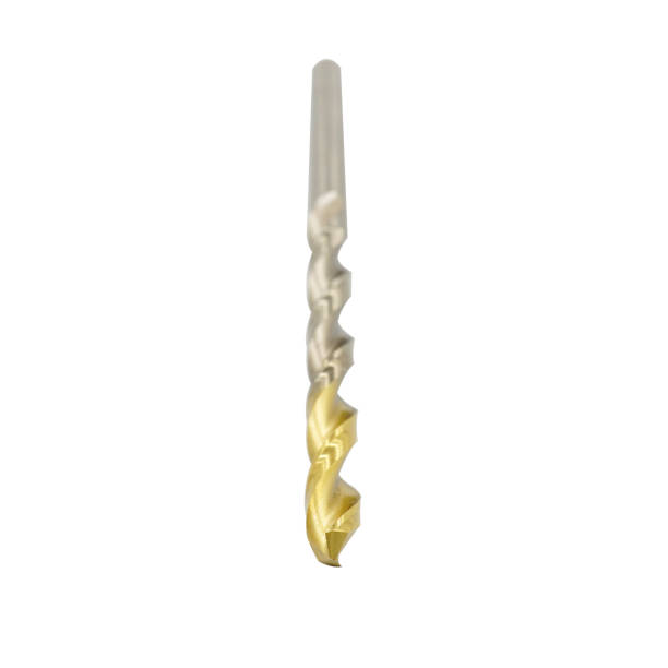 istock Golden head of twist drill on white background with clipping path 1310065127