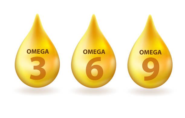 Vitamin Omega 3, 6, 9 drop realistic 3d style. Fish fat. Healthy lifestyle vector concept Vitamin Omega 3, 6, 9 drop realistic 3d style. Fish fat. Healthy lifestyle vector concept. omega 3 and 6 stock illustrations