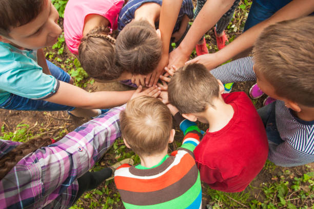 istock High Angle View Of Kids Playing Outdoors 1310070844