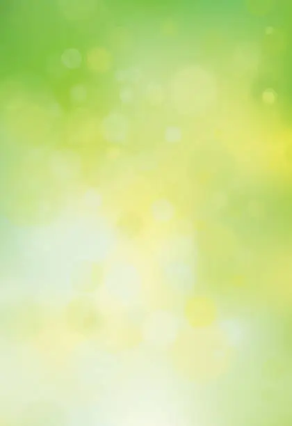 Vector illustration of Vector green, bokeh, nature background.  Abstract green background.
