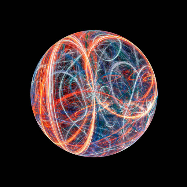 istock Futuristic fiery planet abstract fractal artwork isolated 1310078053