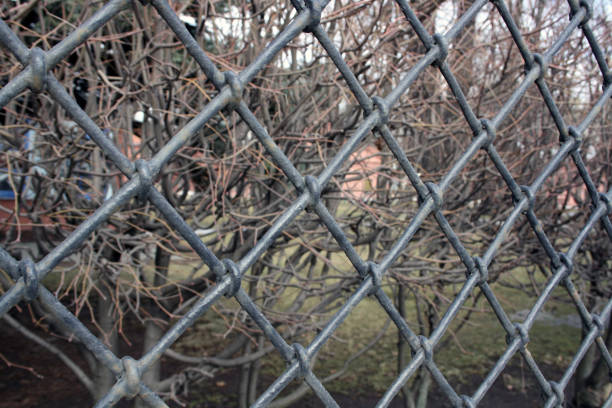 istock Cast iron grate. Fence enclosing the park. 1310091071