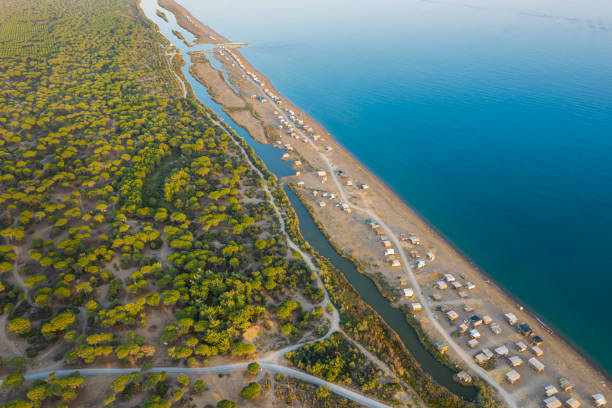 istock Kumkoy beach on a bright summer day, Drone shot, Antalya Turkey 1310093713