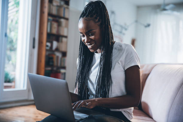 istock Young woman working at home 1310094917